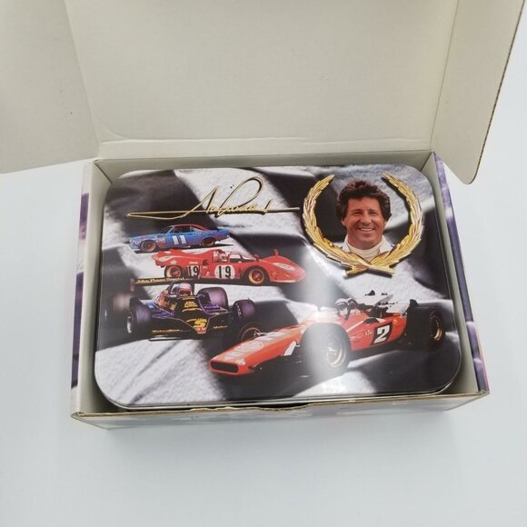 Vintage Hi-Tech Mario Andretti Legend Racing Card Set Limited Ed Tin New - Picture 5 of 7